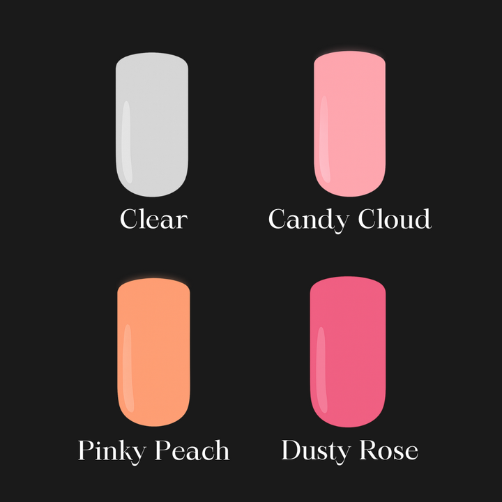 Belle Beauty's Builder Gel colour range