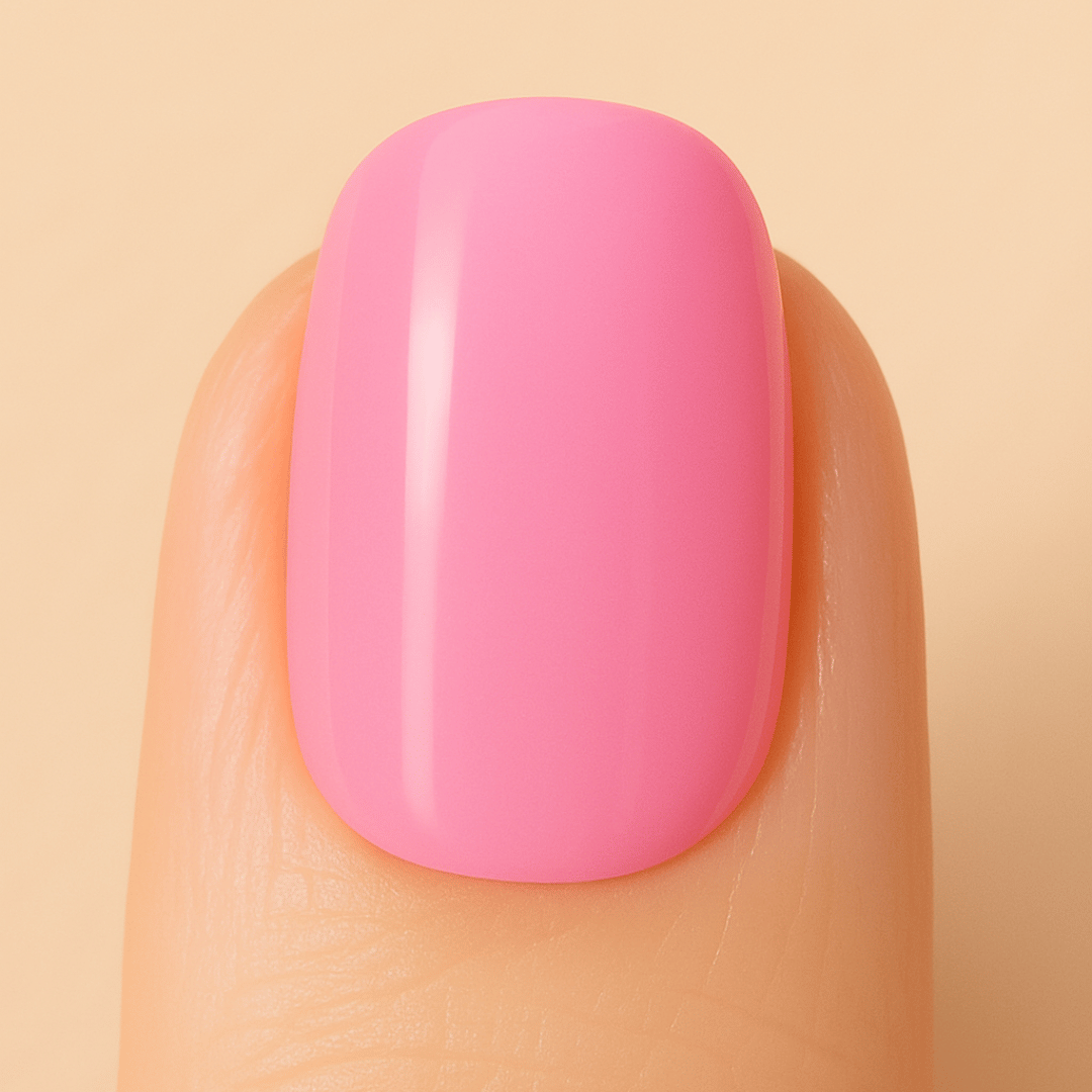 Belle Beauty Bubble Pop BIAB on a nail