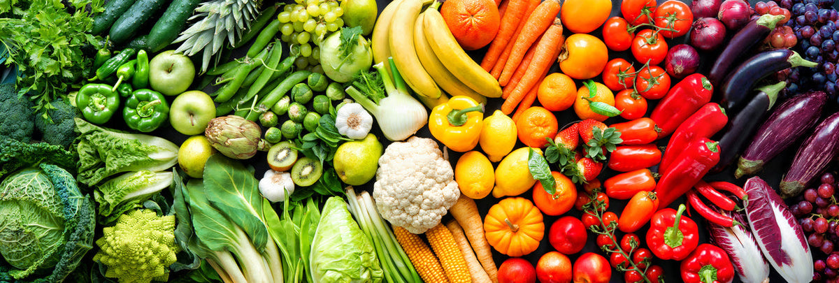 rainbow of fruit and vegetables