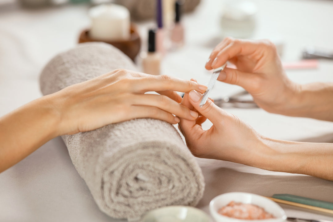 Healthy natural nail after a greenie has grown out