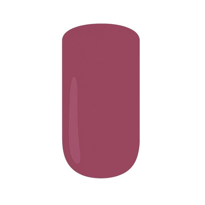 Maroon gel polish swatch on a white background